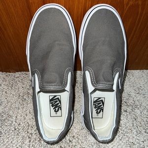 Gray Vans Classic Slip-On